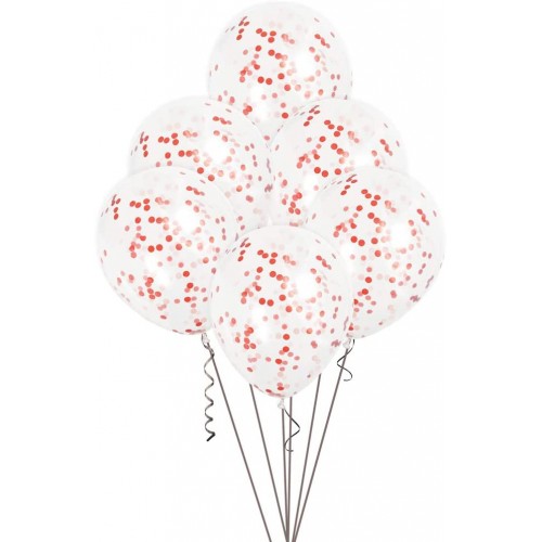 10pz NUOLUX Coriandoli palloncini palloncini semi-trasparente con Confetti doro per le decorazioni 