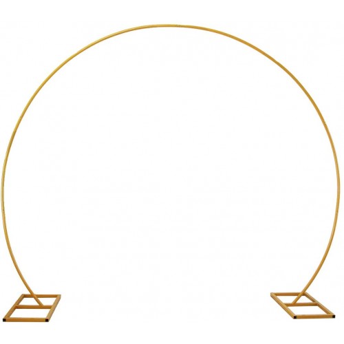 Struttura tonda in metallo arco di palloncini, dorata, per allestimenti