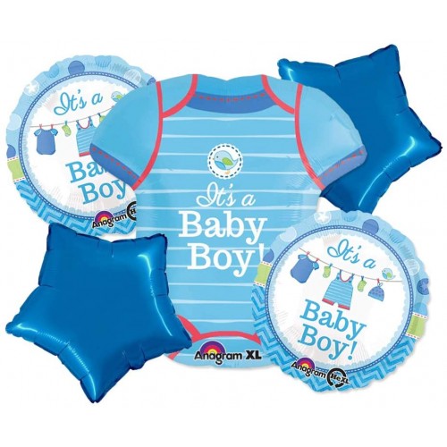 Bouquet di Palloncini Baby Shower with Love Boy