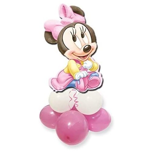 Centrotavola palloncini Minnie baby, festa nascita o baby shower