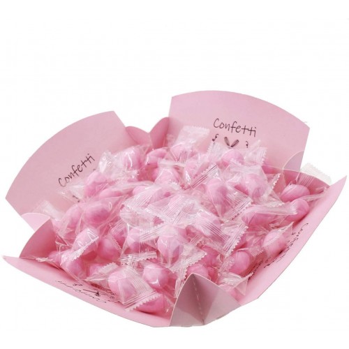 Confetti rosa incartati singolarmente, da 500g, Dolce Sogno