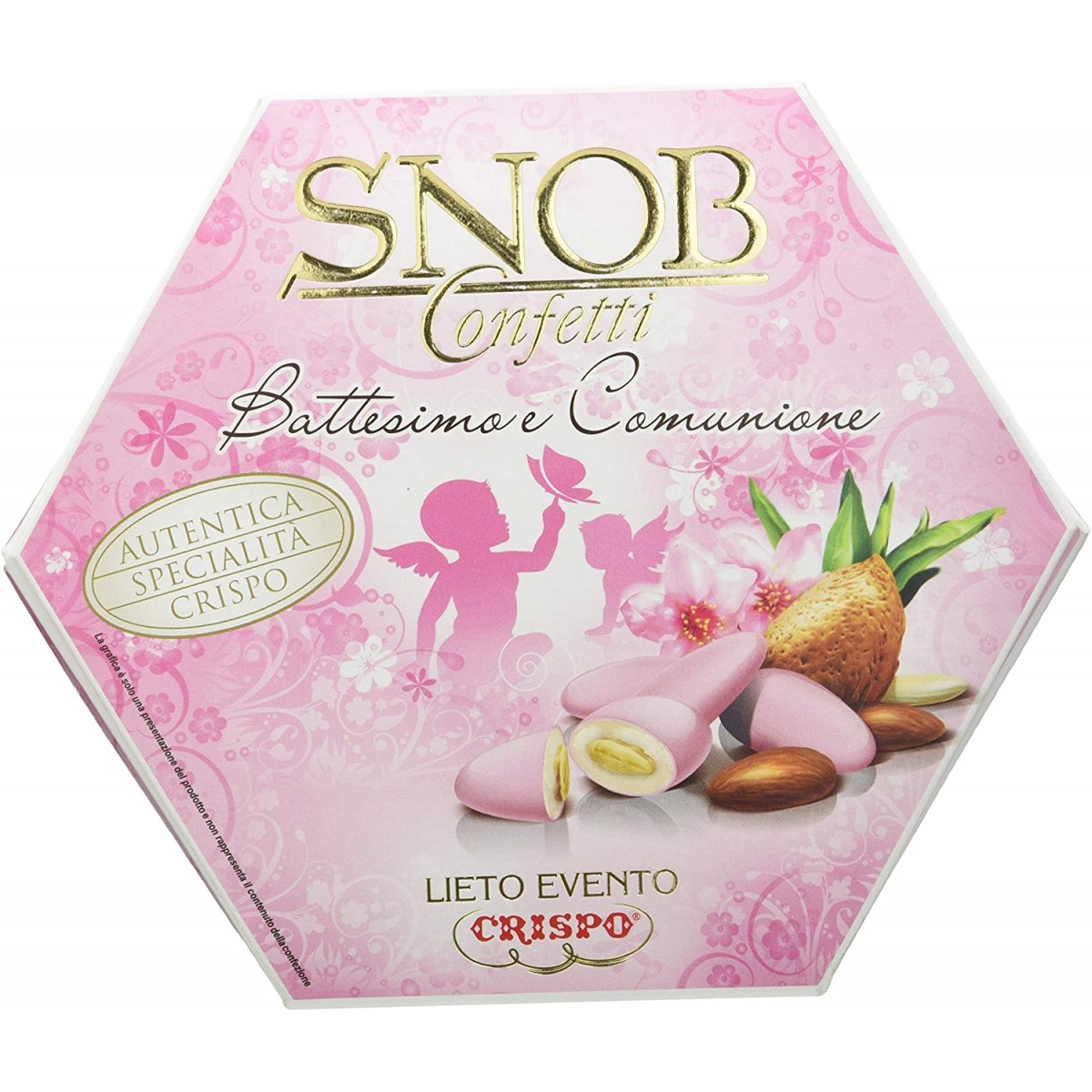 Confetti rosa da 500 gr - Crispo Snob Lieto Evento