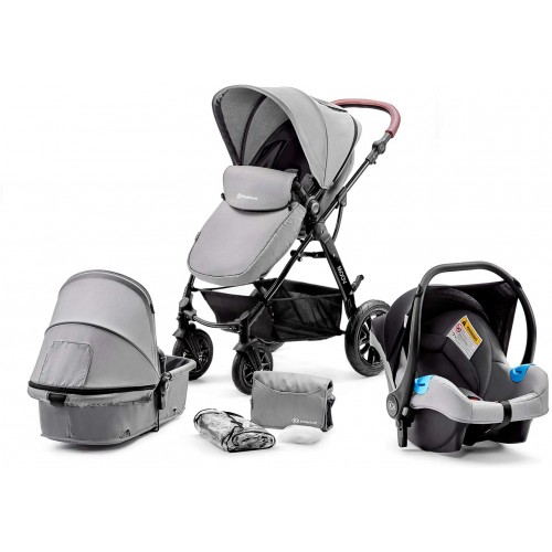 Passeggino Trio: carrozzina, ovetto, seggiolino, colore beige