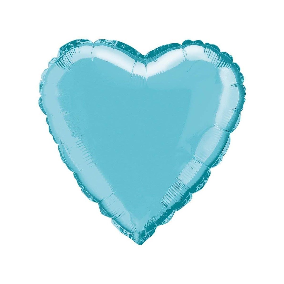 Palloncino foil cuore azzurro da 45 cm, in alluminio, per feste