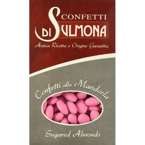 Confetti rosa alla mandorla, da 500 gr, di Sulmona, per confettate