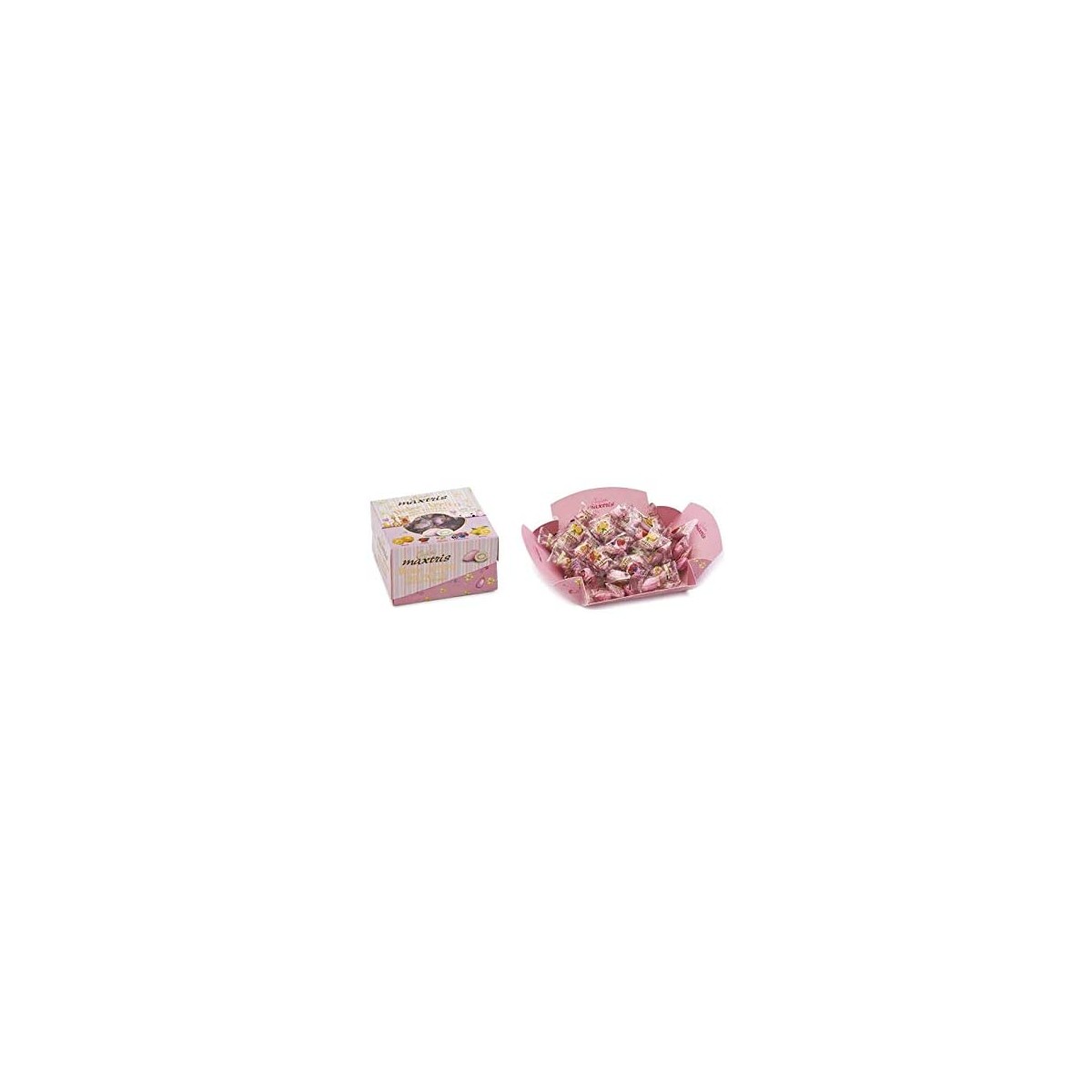Conf. da 500 gr di Confetti Dolce Evento Frutta Rosa - Maxtris, per confetate