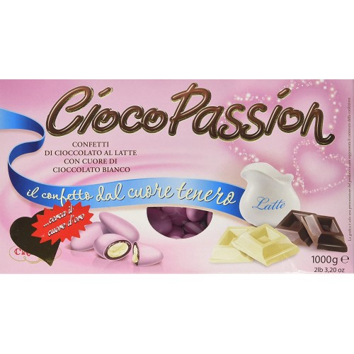 Confetti CiocoPassion rosa al cioccolato al latte, da 1kg Crispo