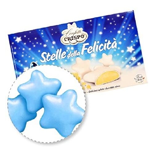 Confetti stelline celesti al cioccolato bianco - Crispo, da 500 gr