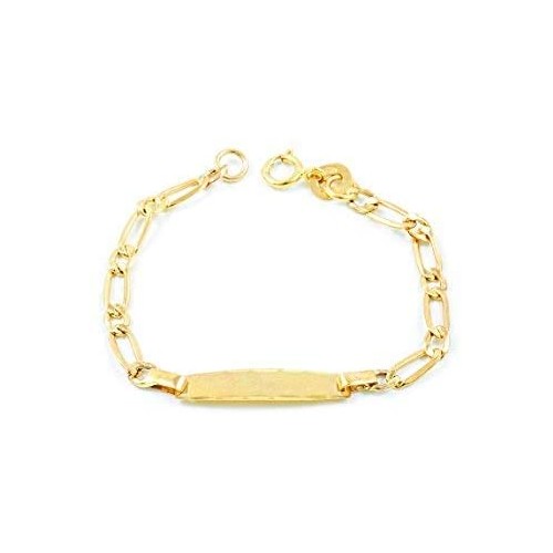 Bracciale per bambini in oro giallo da 9k, regalo Battesimo