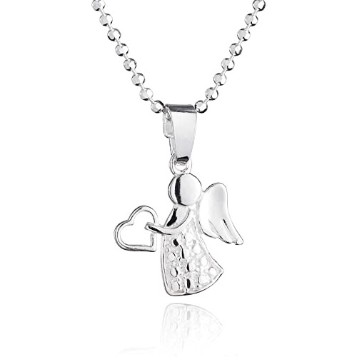 Collana con angelo custode, in argento Sterling 925, idea regalo