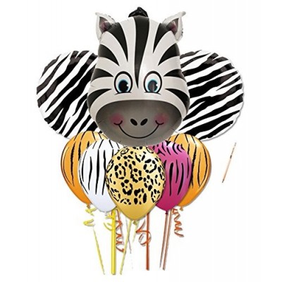 Bouquet palloncini zebra