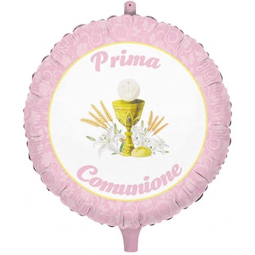 Palloncino Prima Comunione, rosa gold, da 43 cm, per feste