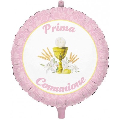 Palloncino Prima Comunione, rosa gold, da 43 cm, per feste