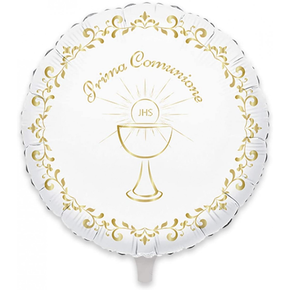 Palloncino Mylar Oro metallizzato per Comunione , da 45 cm