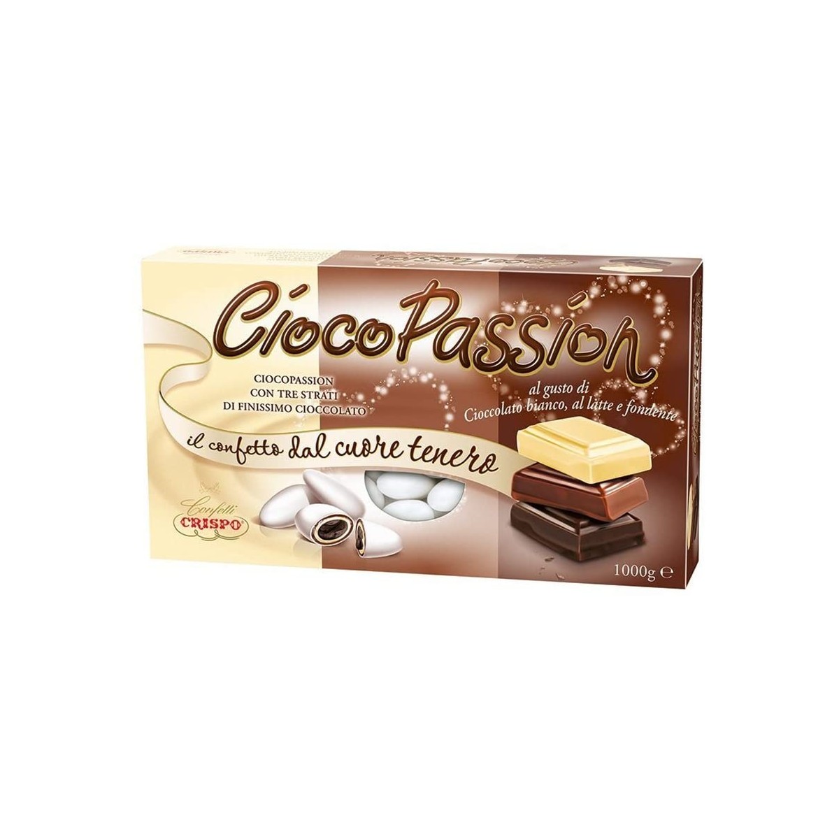 Confetti CiocoPassion al cioccolato bianco, Crispo, Made in Italy