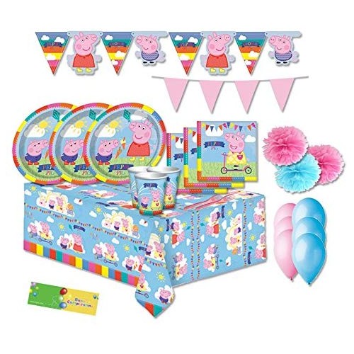 Kit compleanno 16 persone Peppa pig
