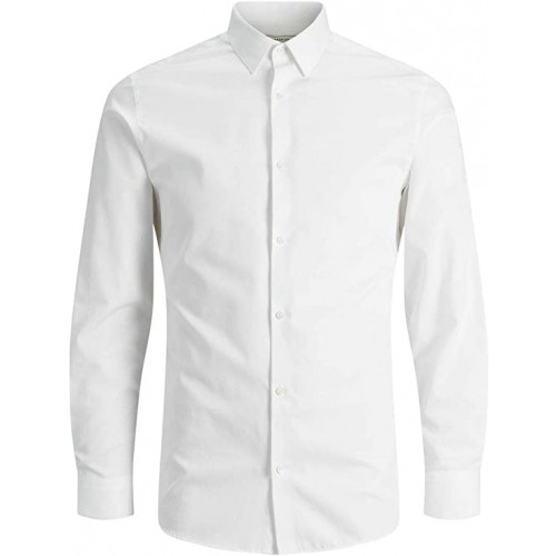 Camicia bianca Jack & Jones, slim Fit, per cerimonie, stile casual