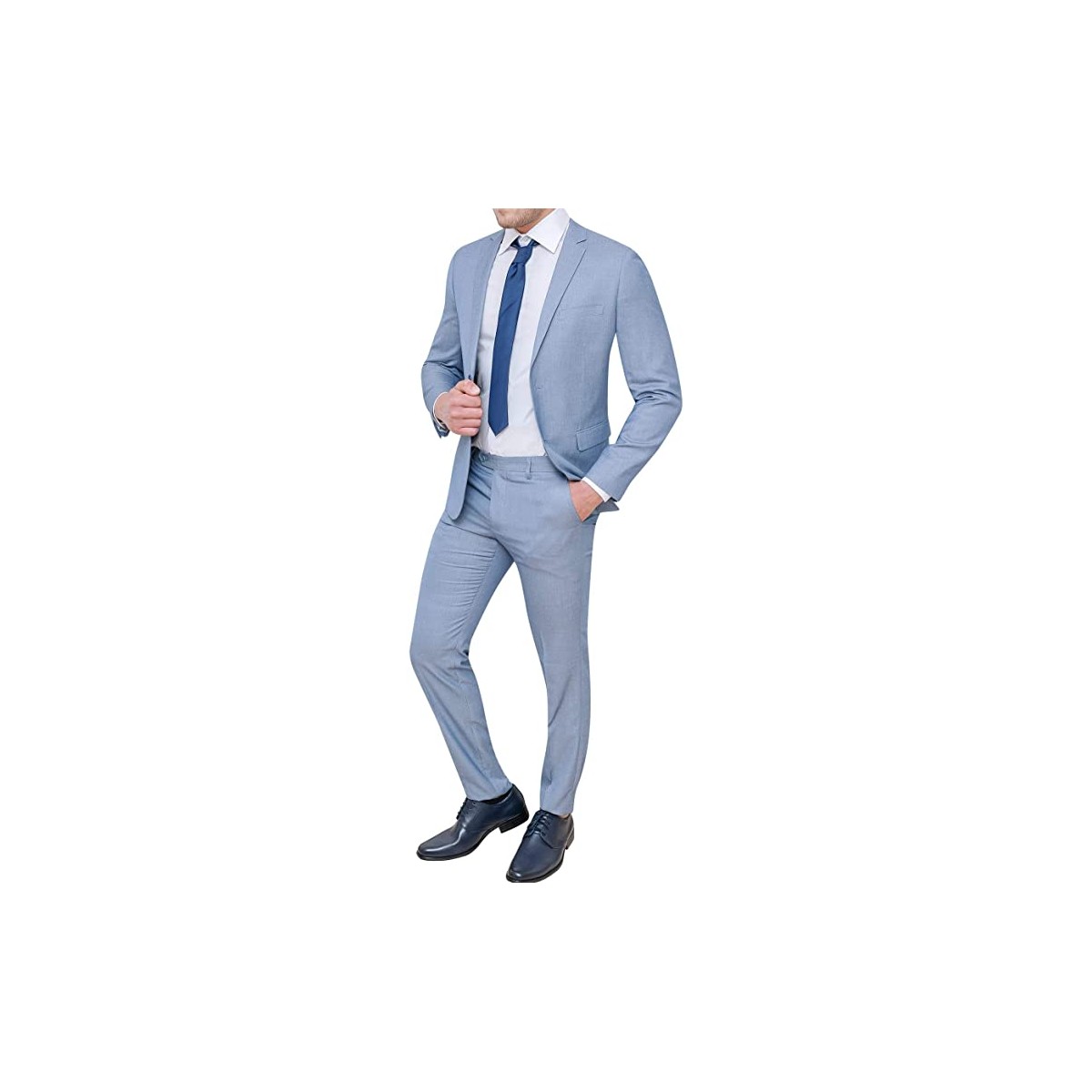 Abito da cerimonia, uomo, celeste chiaro, Slim Fit