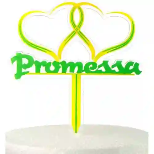 Cake Toppers torta Promessa di Matrimonio in plexiglass, decorazione