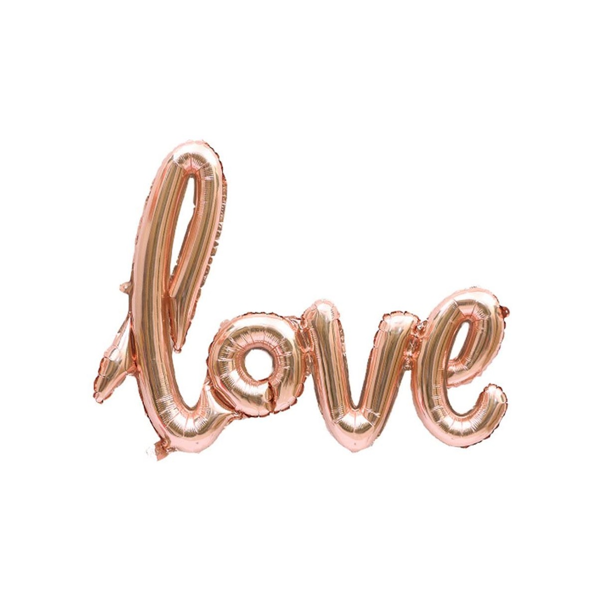 Palloncino scritta Love oro rosa, in alluminio, per feste