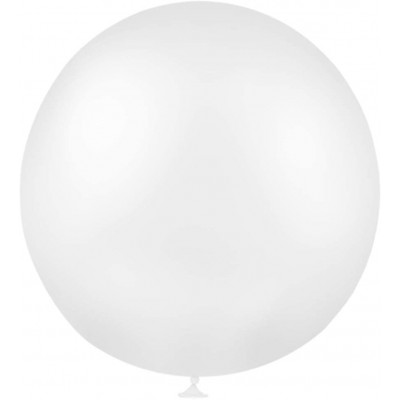 Kit con 36 palloncini grandi bianchi in lattice, da 90 cm, per matrimonio