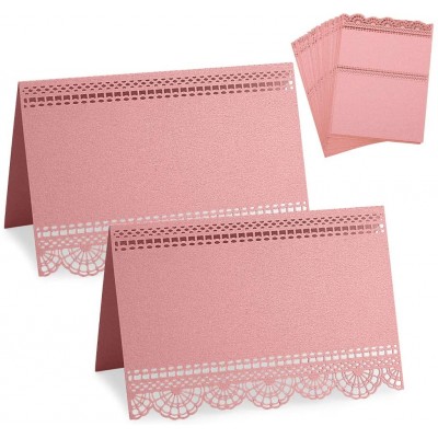 Set da 50 Segnaposto Matrimonio rosa perlato, in cartoncino