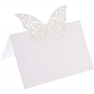 50 pezzi feste Milopon farfalla Segnaposto di carta per nome segnaposto per matrimoni 
