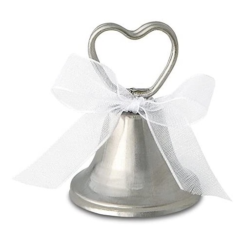 Set da 12 campanelle d'argento, segnaposto matrimonio, supporti eleganti