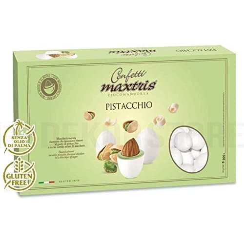 Confetti Maxtris al pistacchio, da 1 kg, made in Italy
