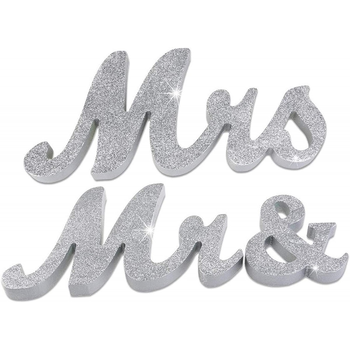 HLBJ-03 riutilizzabile Lettere decorative in legno per matrimonio Andux MR & MRS 