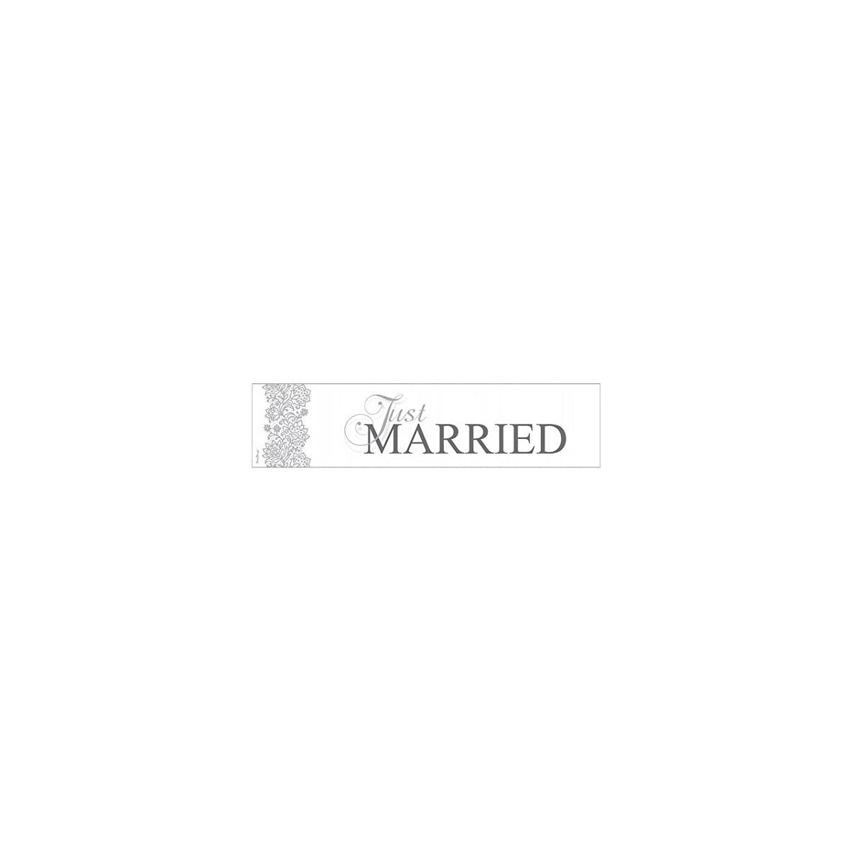 Set da 2 Cartelli targa auto per matrimonio, just married