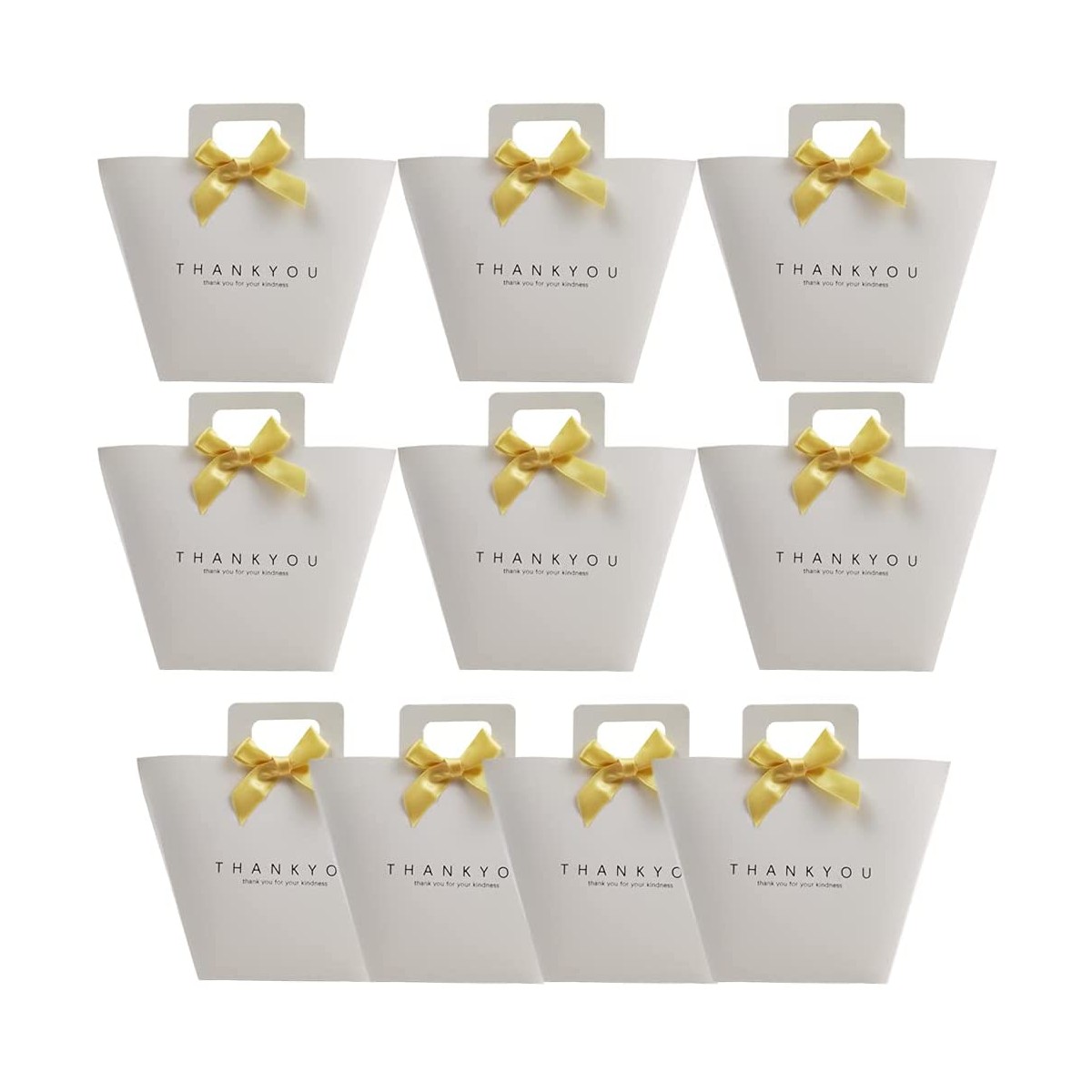 Set da 10 Scatole in Carta Kraft, per wedding bag