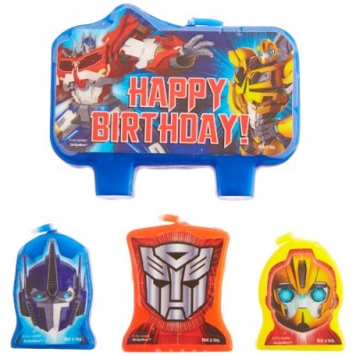 Transformer 2014 Molded Candle Set 4 Pieces by Amscan
