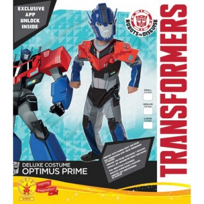 Deluxe Optimus Prime Transformers Robots In Disguise - Kids Costume 7-8 Years