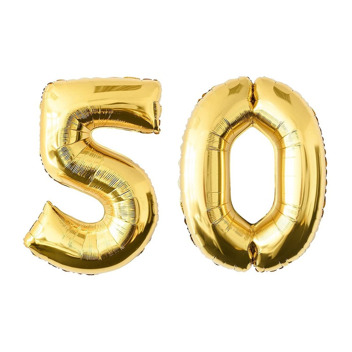 Foil Numero 50 Palloncini oro, supershape per feste