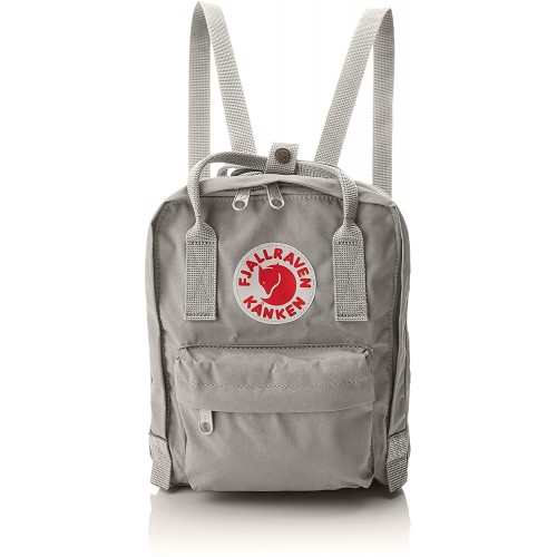 Zaino Fjällräven Kånken mini, grigio fog, per la scuola o tempo libero