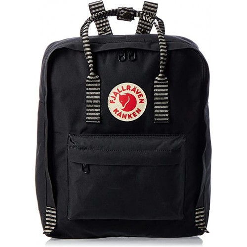 Zaino scuola Fjällräven Kånken, nero jeans Striped