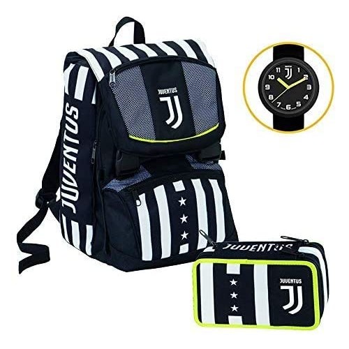 Set scuola Juventus, con zaino, astuccio e orologio ufficiale