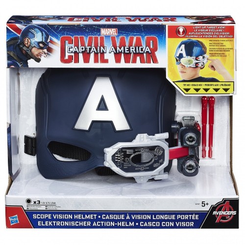 Hasbro Marvel Avengers- Marvel Avengers Capitan America Elmetto Elettronico, B5787
