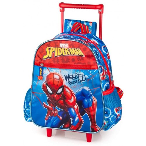 Zaino trolley Spiderman Marvel, con ruote e manubrio