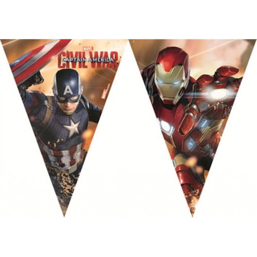 DECORATA PARTY Kit N 62 Coordinato per compleanno Avengers Civil War