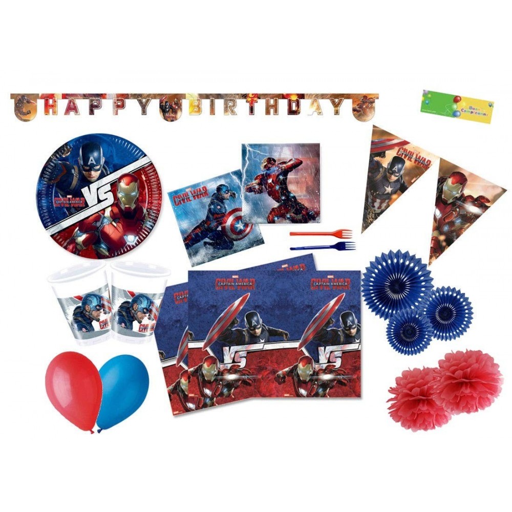 Kit 24 persone Capitan America - Avengers Civil War