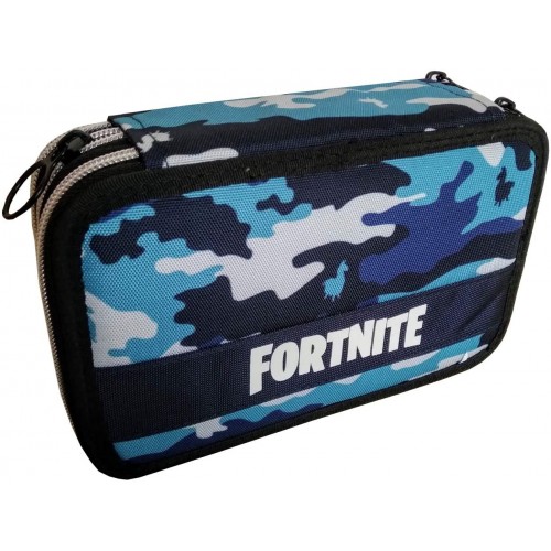 Astuccio Fortnite camo con 3 Zip, Epic Game, per la scuola