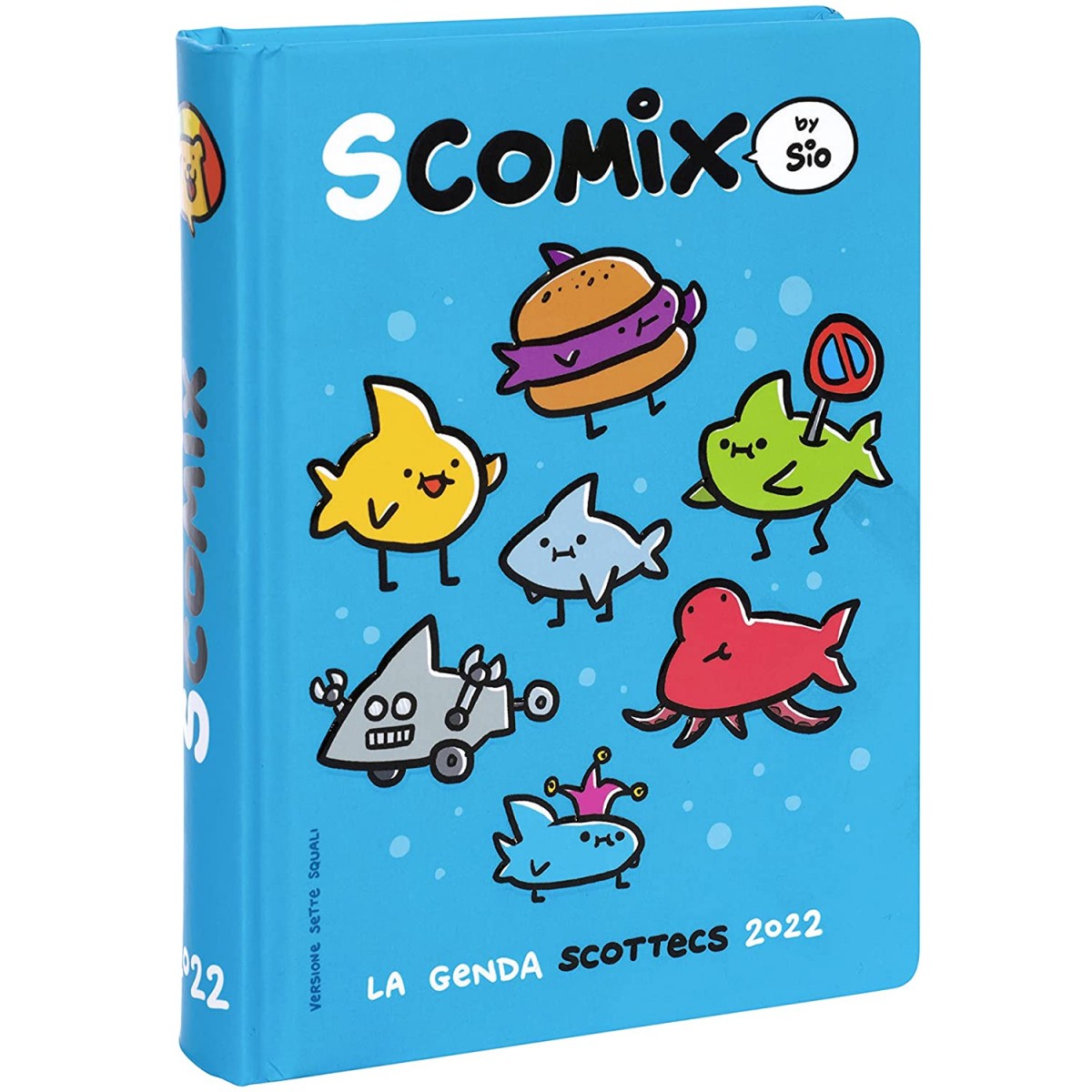 Diario Comix Scottecs by Sio colore Blu - 2021/2022, 16 mesi