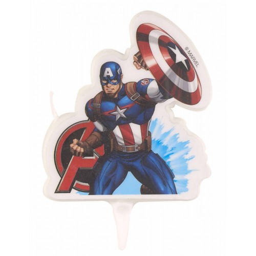 Vela cumpleaños 2D Vengadores Avengers Capitan America