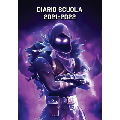 Diario Scuola Fortnite 2022, agenda con personaggio Epic Game