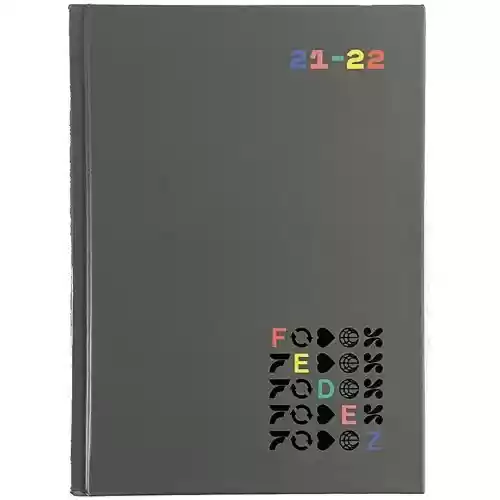 Diario Seven Fedez, grigio, 2022, 16 mesi, datato, edizione limitata
