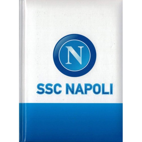 Diario bianco S.S.C Napoli, da 12 mesi, 13 x 18 cm, prodotto ufficiale