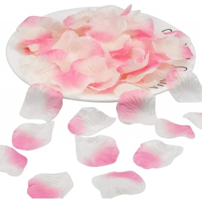 Set con 1500 petali di seta rosa e bianchi, artificiali