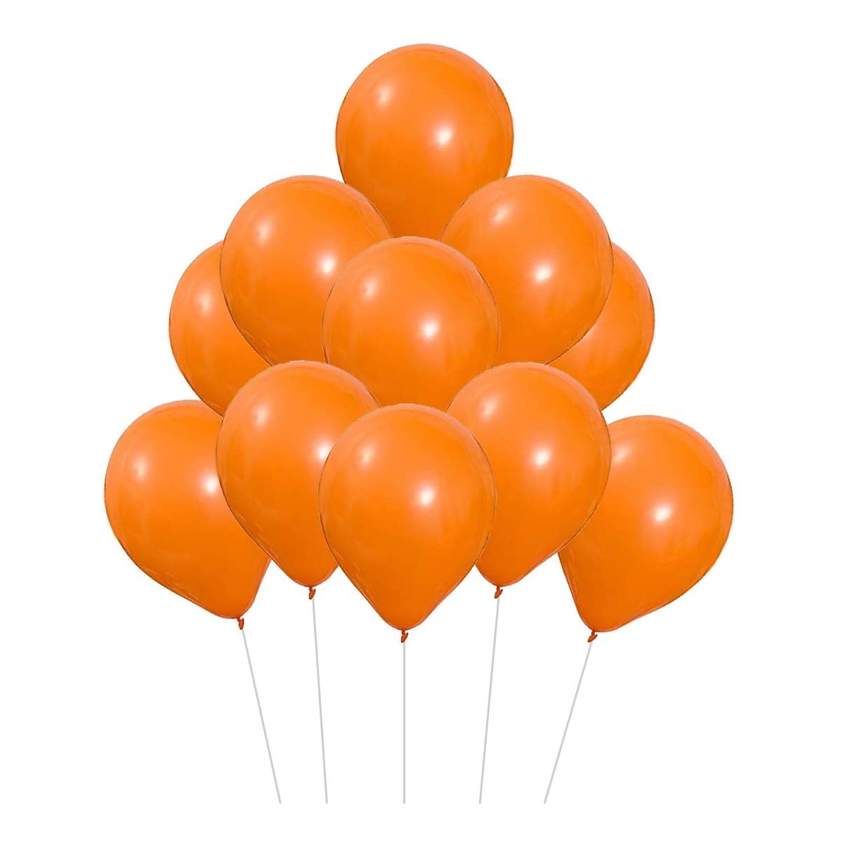Set da 100 palloncini in lattice arancioni, da 25 cm, per feste